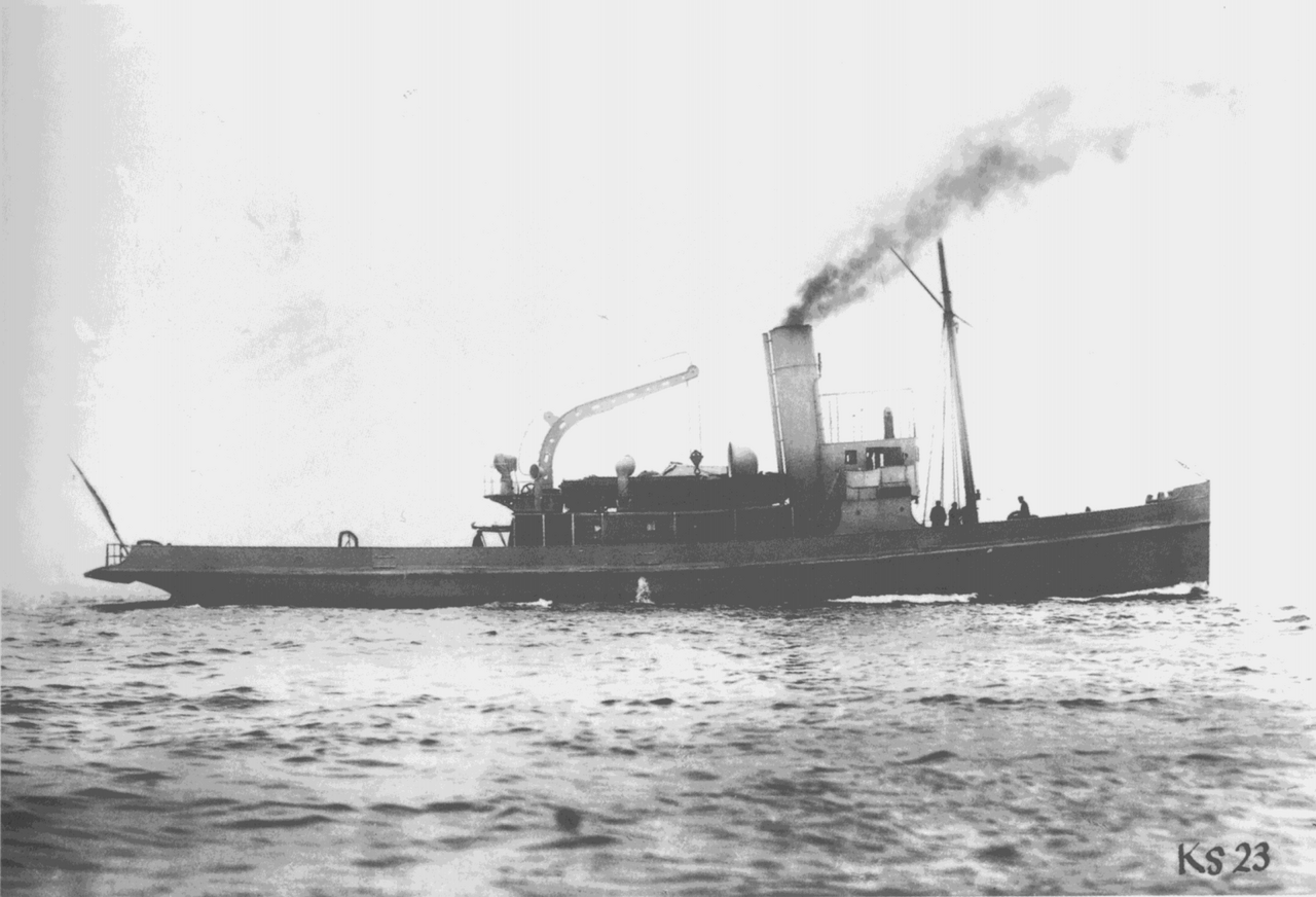 Nusret mayın gemisi, 1912'de Kiel Körfezi'ndeki deneme seyrinde